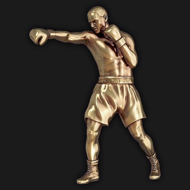 3D Model for 3D Printers - Olympic boxer