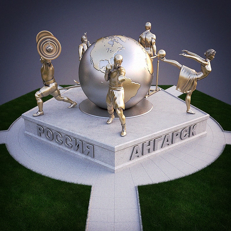 3D Visualization of Olympic monument