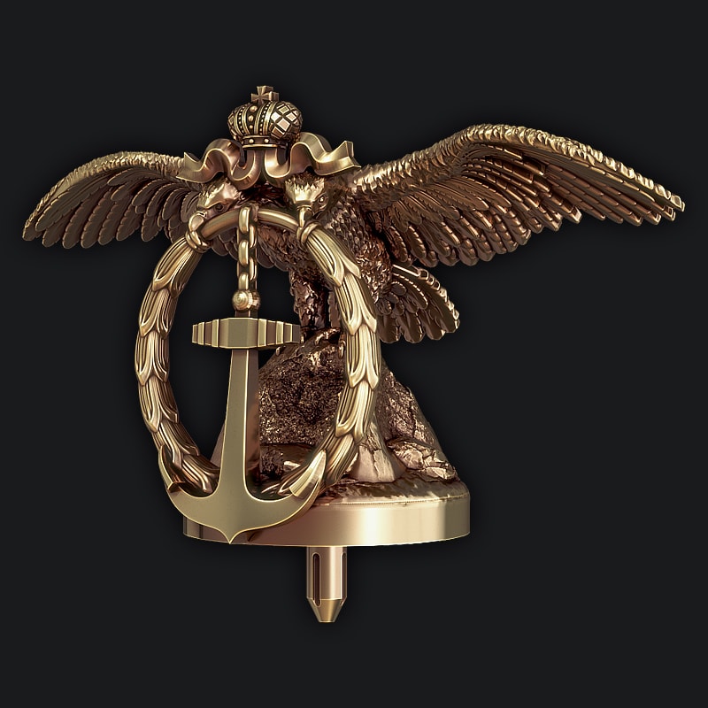 3D Model for 3D Printer - Cork for the Crimean brandy with Eagle