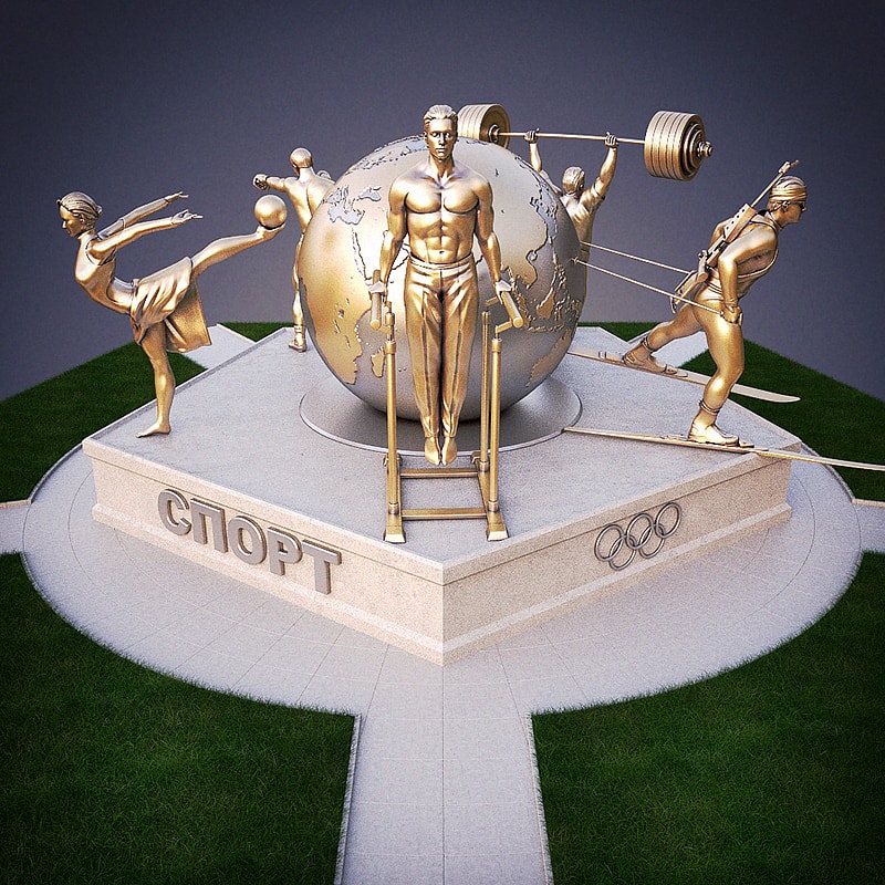 3D Визуализация Олимпийский монумент